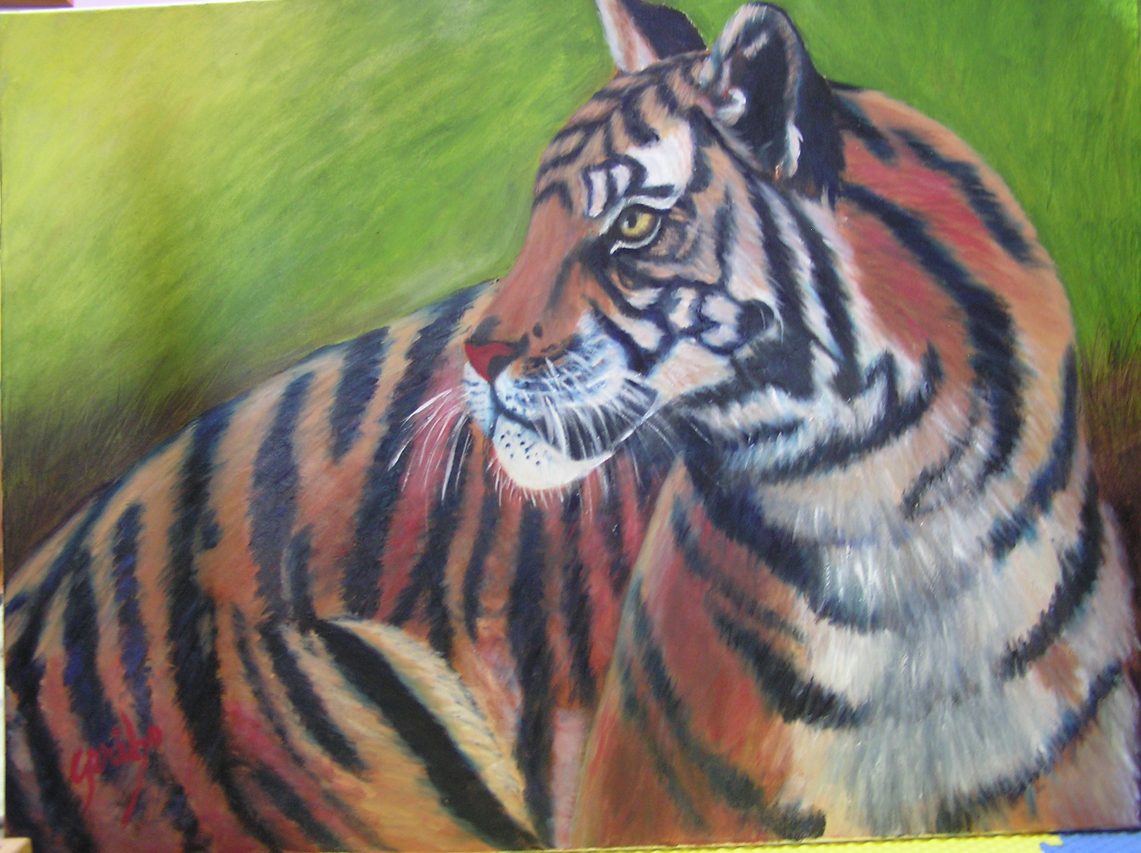 Tiger, Tiger Tiger, Tiger painting by artist DJ Geribo